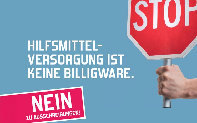 Protest gegen Ausschreibungsverfahren im Bereich der Hilfsmittelversorgung. OrthoTec-Lindlar
